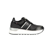 Black Polyester Sneaker