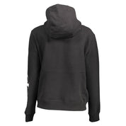 Black Cotton Women Sweatshirt