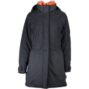 Black Polyester Women Jacket