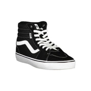 Black Polyester Sneaker
