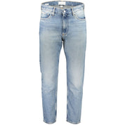 Light Blue Cotton Men Jeans