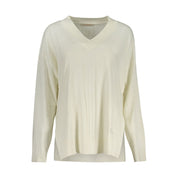 White Acrylic Women Sweater