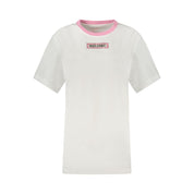 White Cotton Women T-Shirt