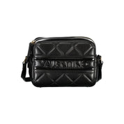 Black Polyurethane Women Shoulder Bag