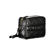 Black Polyurethane Women Shoulder Bag