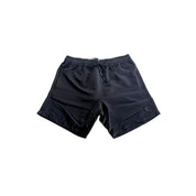 Black Polyester Men Swim Shorts