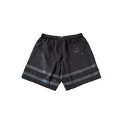 Black Polyester Men Swim Short