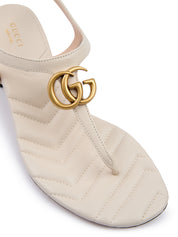 Mystic White Nappa Charlotte Leather Sandals