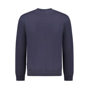 Blue Cotton Men Sweater