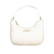 Bianco Polyurethane Women Handbag