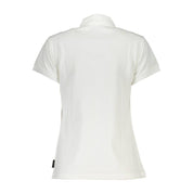 White Cotton Women Polo Shirt