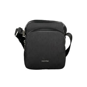Black Polyester Men Shoulder Bag
