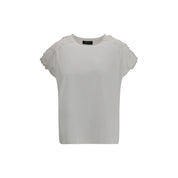T-Shirt with tulle appliqués
