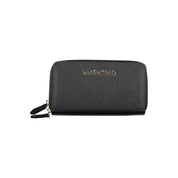 Black Polyurethane Women Wallet