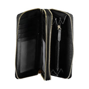 Black Polyurethane Women Wallet
