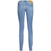 Blue Cotton Women Jeans