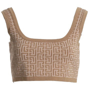 Beige Wool Tops & T-Shirt