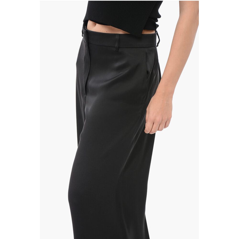 Silk Wide Leg Pants