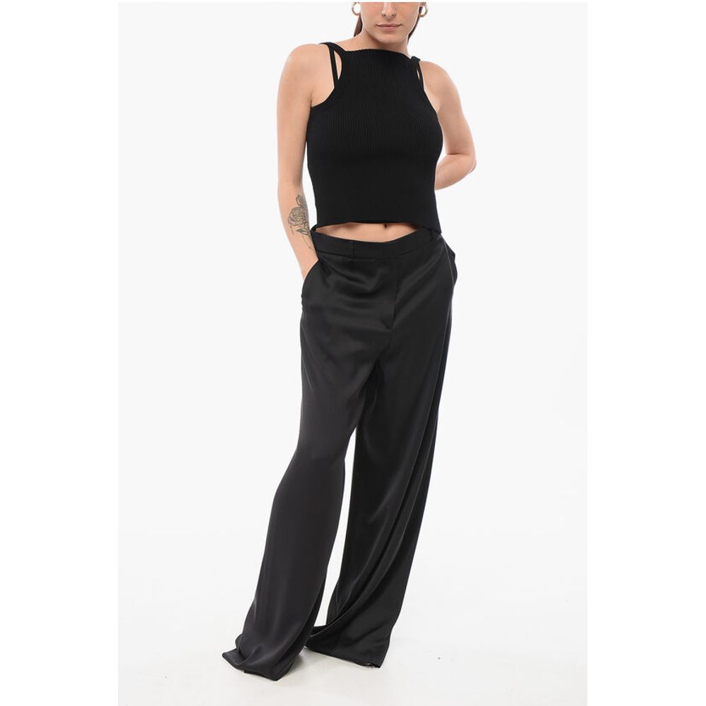 Silk Wide Leg Pants