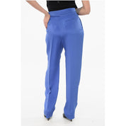 Silk Pleated Pants