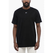 Black Cotton ARROW Crew-neck T-shirt
