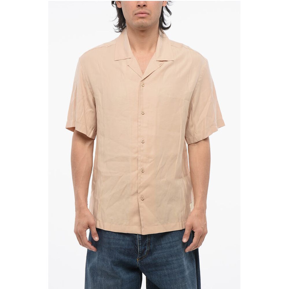 EMPORIO Back Embroidered PALMS Bowling Shirt