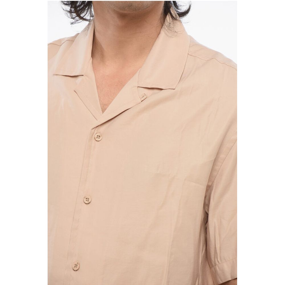 EMPORIO Back Embroidered PALMS Bowling Shirt