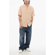 EMPORIO Back Embroidered PALMS Bowling Shirt