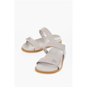 Strap Closure Leather Sandals