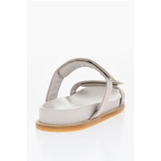 Strap Closure Leather Sandals