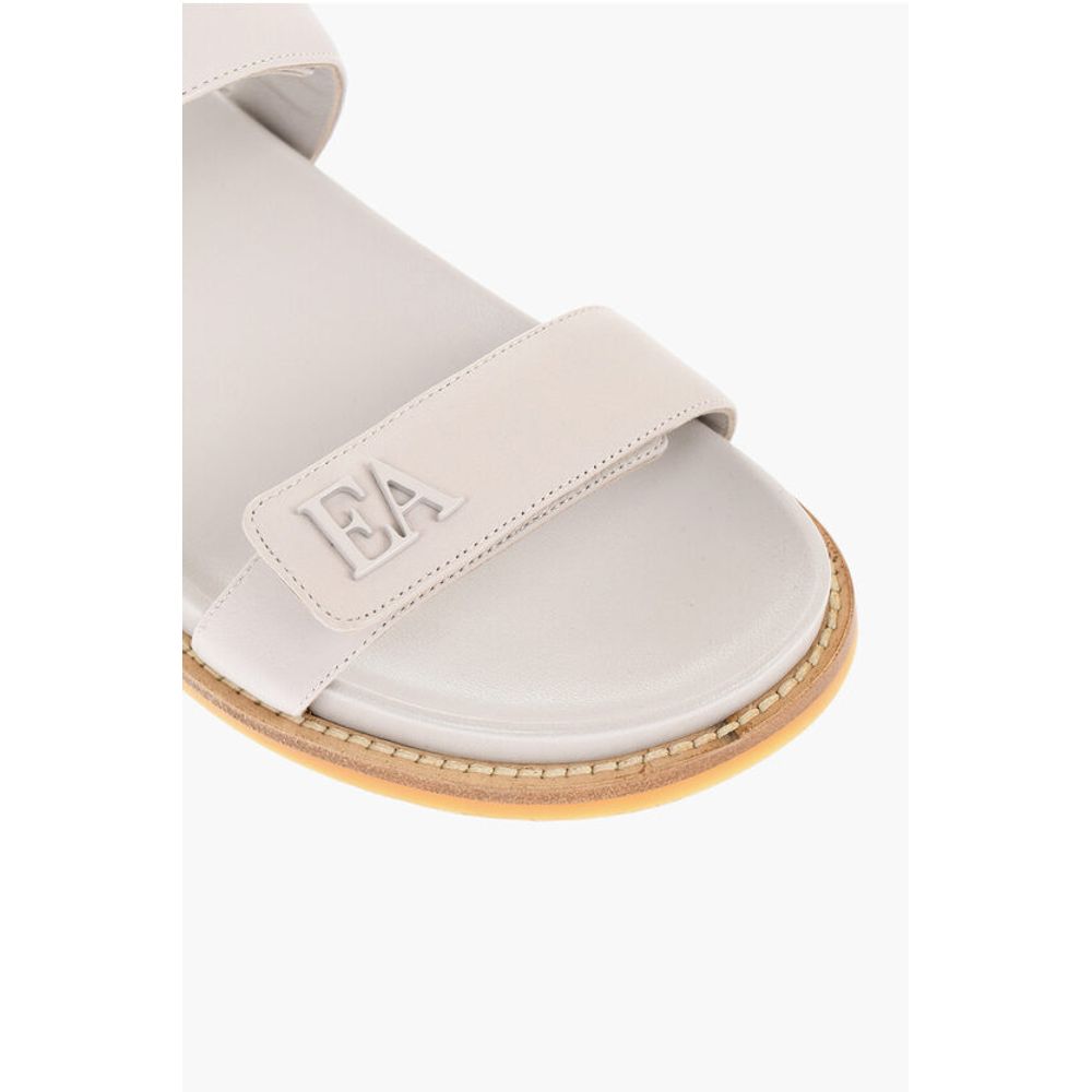 Strap Closure Leather Sandals