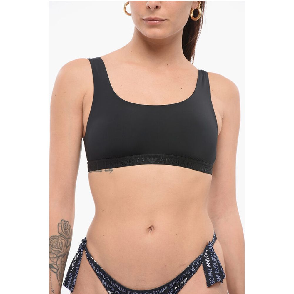 EMPORIO Lycra Bra with Monogram Detail