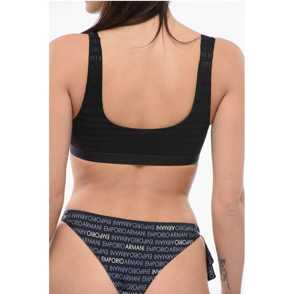 EMPORIO Lycra Bra with Monogram Detail