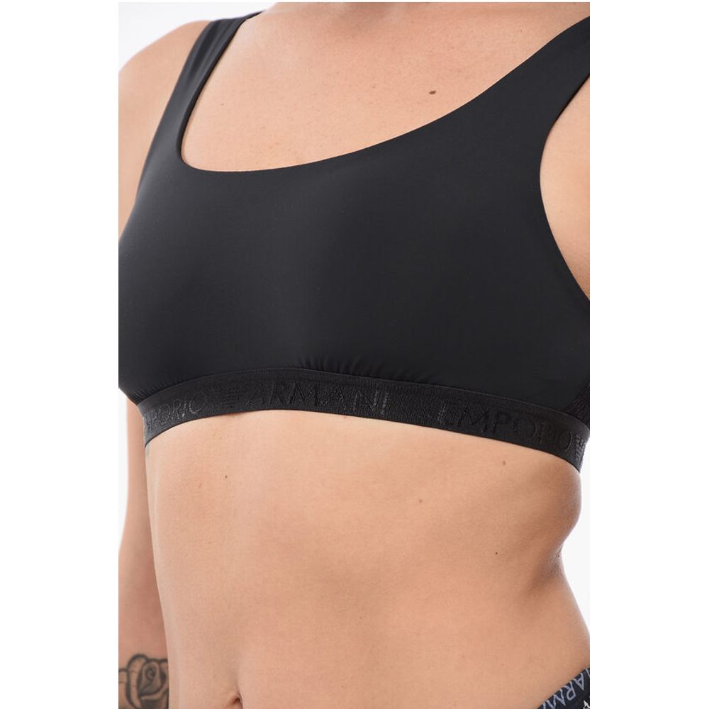 EMPORIO Lycra Bra with Monogram Detail