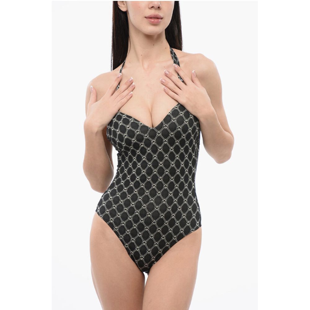 EMPORIO One-piece Swimsuit with All-over Logo
