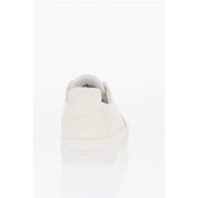 Hammered Leather Low-Top Sneakers