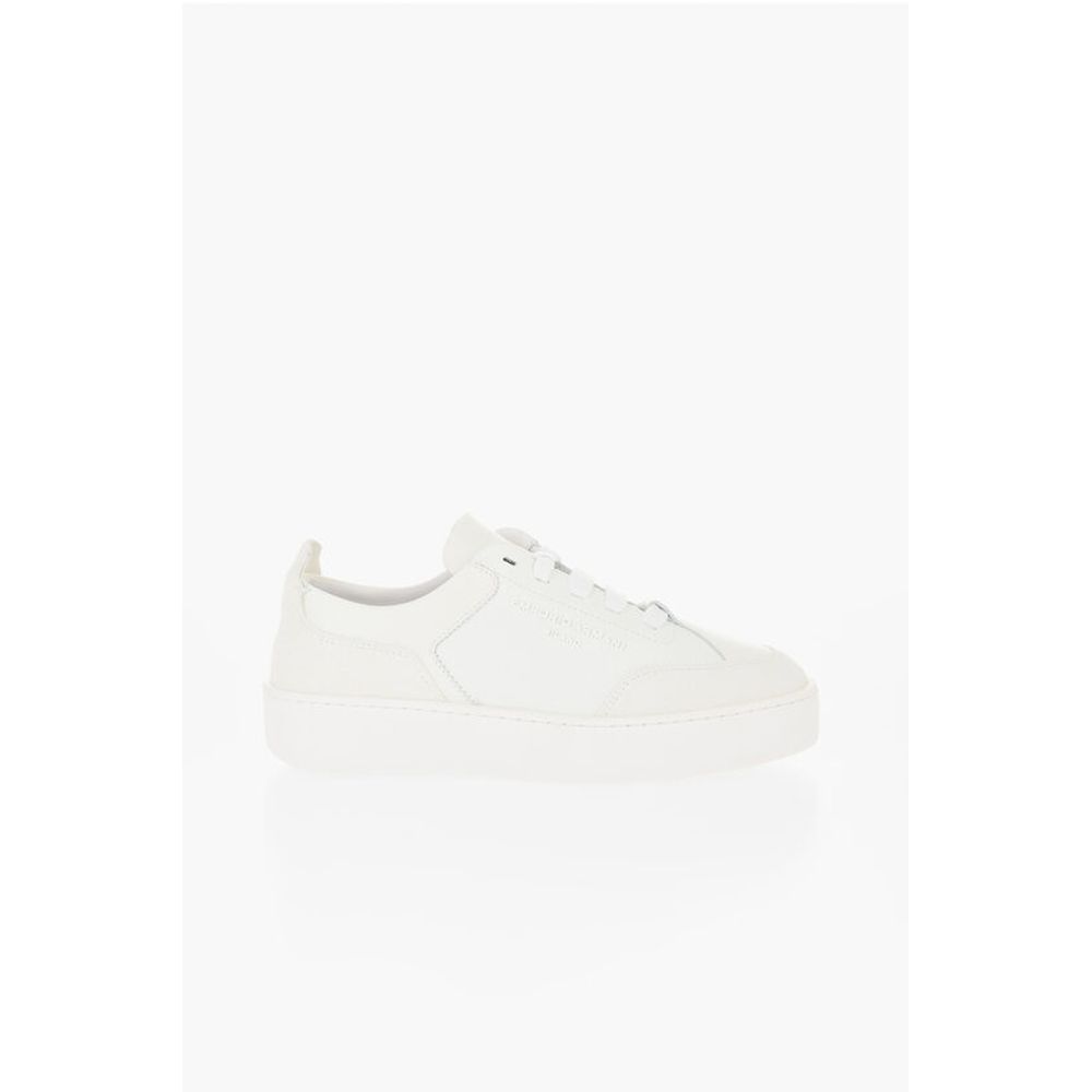 Hammered Leather Low-Top Sneakers