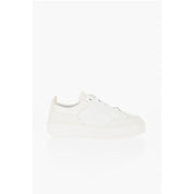 Hammered Leather Low-Top Sneakers