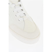 Hammered Leather Low-Top Sneakers