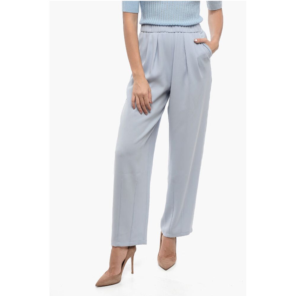 EMPORIO Relaxed-Fit Pants with Dreapped Detailing