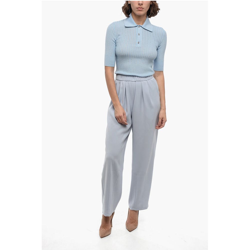 EMPORIO Relaxed-Fit Pants with Dreapped Detailing