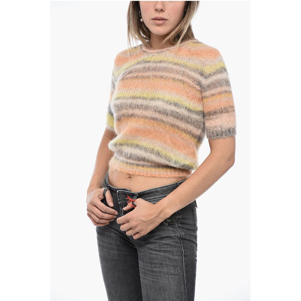 Stripped M-ICAELA Sweater with Brushed Effect