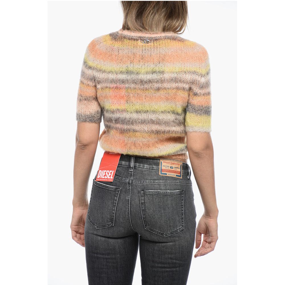 Stripped M-ICAELA Sweater with Brushed Effect