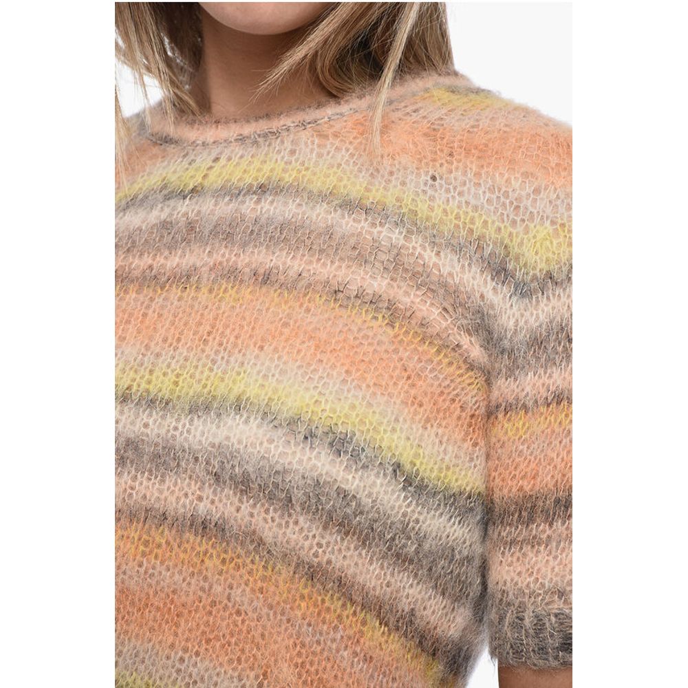 Stripped M-ICAELA Sweater with Brushed Effect