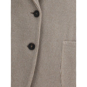 Ribbed deisgn lurex Jacket