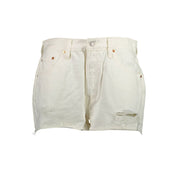 White Cotton Women's Shorts