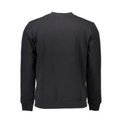 Black Cotton Men Sweater