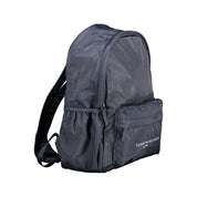 Blue Recycled Polyester Men's Backpack