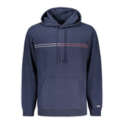 Blue Cotton Men Sweater