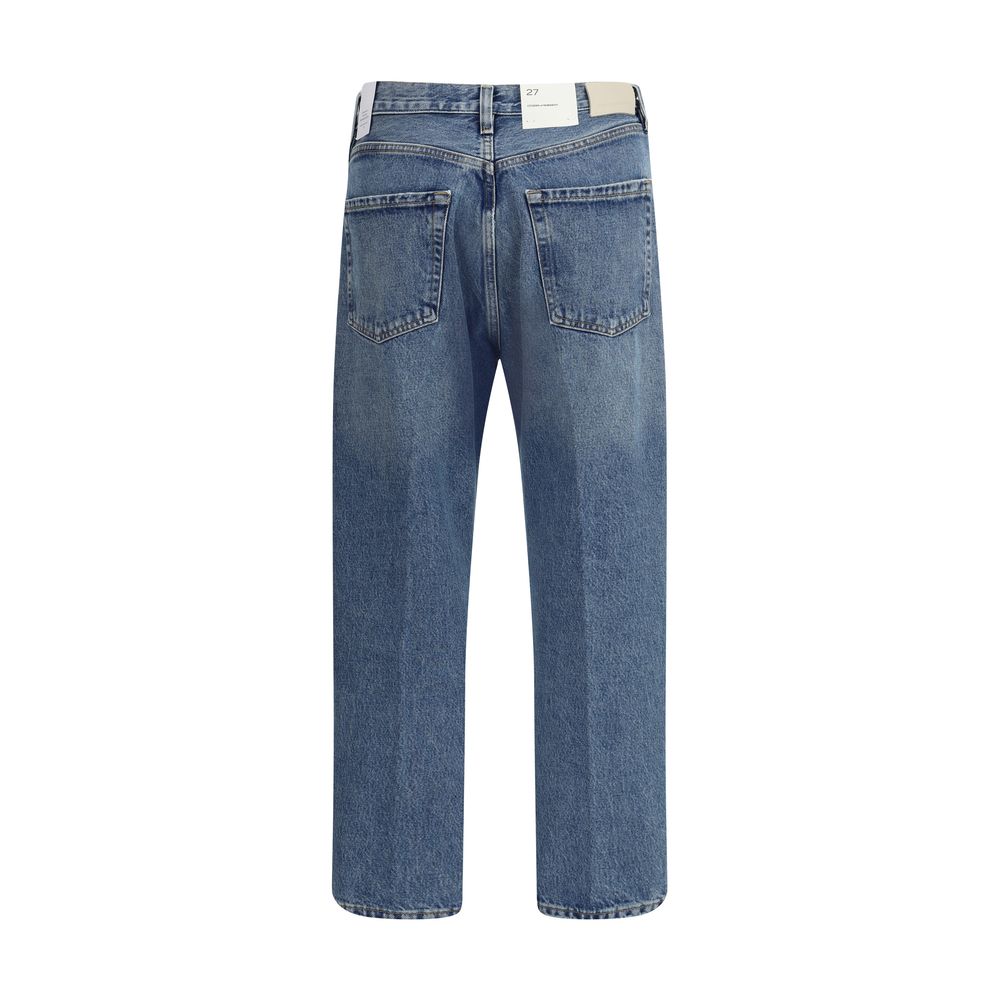 Light Blue Cotton High-Waisted Jean